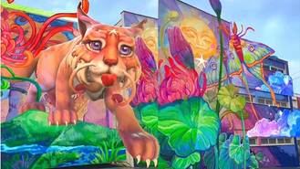 El mural urbano 'Persigue tu estrella´ de Moratalaz consigue el decimo puesto en la competición Mejor Mural del Mundo