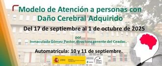 Nuevo curso online sobre atención a personas con daño cerebral en el Ceadac