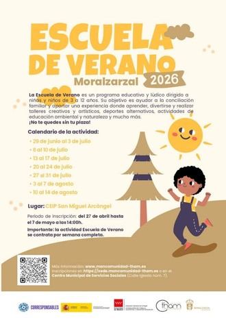 Plazas disponibles en la Escuela de Verano 2026 en Moralzarzal: ¡Inscríbete ya!
