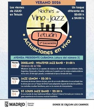 Cultura de verano en Tetuán: jazz, cine y juegos para todos