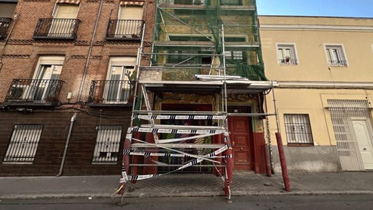El mural del edificio El Montacargas, en Puerta del Ángel, se protegerá y se suspenden las obras de la fachada