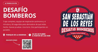 Primera edición del 'Desafío de Bomberos' se celebrará el 24 de octubre en el Parque de la Marina