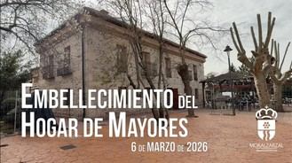 Inician obras de embellecimiento en El Hogar de Mayores para mejorar la calidad de vida de los vecinos