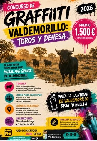 Concurso de Grafiti en Valdemorillo: Crea el mural más grande del pueblo