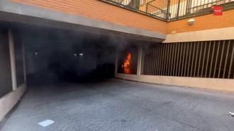 Incendio en garaje de Alcobendas provoca desalojo preventivo