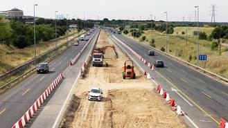 Las obras del tercer carril de la M-607 causarán cortes y estrechaniento de la calzada