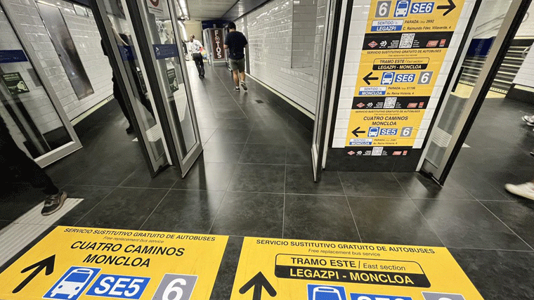 Un nuevo servicio lanzadera unirá Moncloa con Ciudad Universitaria desde el lunes por obras en la L6