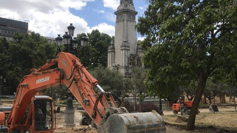 Los primeros desvios por las obras de Plaza de España arrancarán el 5 de agosto