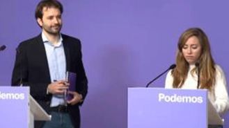 Los coportavoces de Podemos Javier Sánchez Serna y María Teresa Pérez,