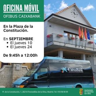 CaixaBank ofrece oficina móvil en septiembre