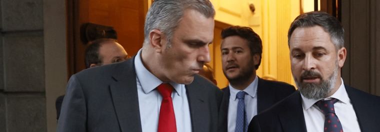 El recado de Ortega Smith a Abascal: Vox no es la 'casa particular de nadie' y él no la dejará