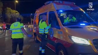 Motociclista grave tras colisión en la M30 a la altura de Moratalaz