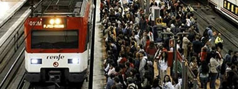 3ª jornada de paros: Cercanías suspende 46 trenes