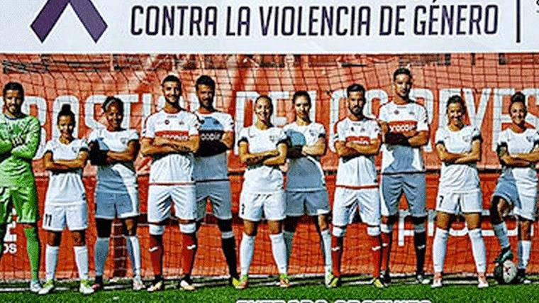 Femenino Madrid CFF y masculinos del `Sanse´ juegan contra la violencia de género