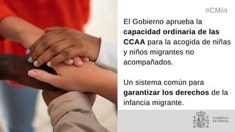 El Gobierno establece un nuevo sistema para acoger a niños migrantes no acompañados