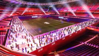 El Estadio Metropolitano acoge desde el 21 de noviembre la pista de hielo más grande de Europa