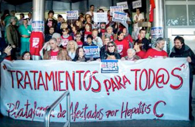 Afectados por la Hepatitis C se encerrarán en el 12 de Octubre 