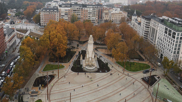 Los 'desajustes' de accesibilidad de la nueva Plaza de España se solucionarán después de Reyes