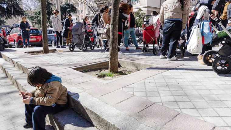 El 20,3% de la población madrileña está en riesgo de pobreza o exclusión social, 1,36 M de personas