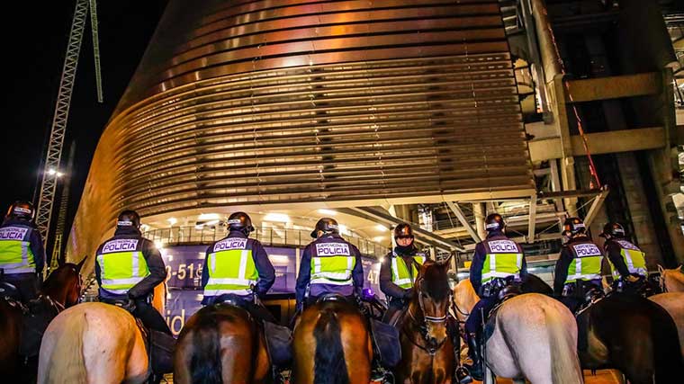1.700 efectivos para el partido que enfrentará al Real Madrid- Manchester City