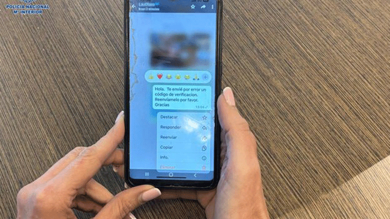 La policía alerta de una estafa que provoca la pérdida de control de su cuenta de Whatsapp