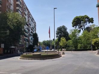 Corte parcial de tráfico en la Glorieta de la Cruz Verde el 12 de agosto