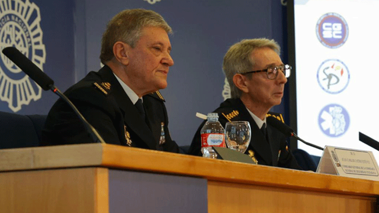 Rueda de prensa del balance de denuncias por agresiones a sanitarios con el comisario general de Seguridad Ciudadana