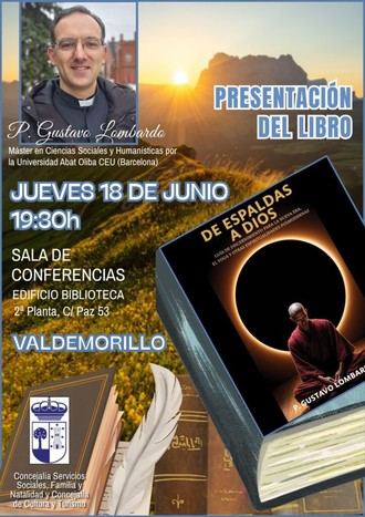 Presentación del libro 'De espaldas a Dios' este jueves en Valdemorillo