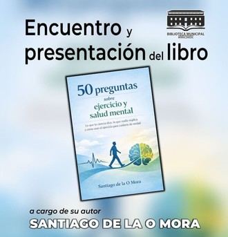 Presentación del libro sobre ejercicio y salud mental en la biblioteca local