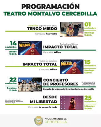 Cinco espectáculos gratuitos llegarán al Teatro Montalvo en noviembre