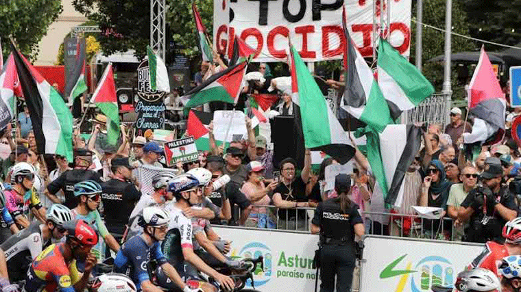 Más Madrid participará en las protestas propalestinas del domingo de la Vuelta Ciclista