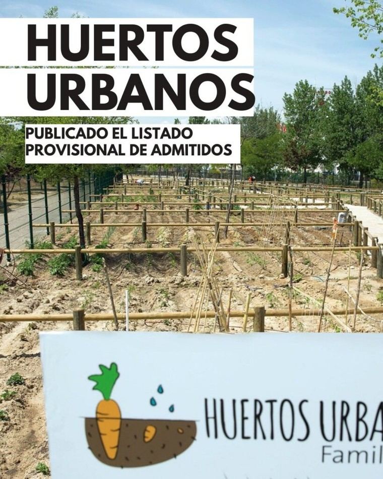 Listado provisional de solicitantes para 276 huertos urbanos en Alcobendas