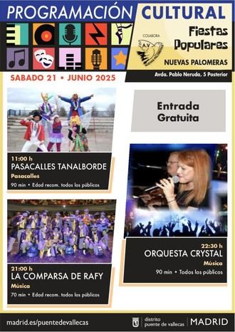 Fiestas populares en Puente de Vallecas: Palomeras Bajas, Nuevas Palomeras y Entrevías