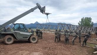 El puente del ejército para unir Villamanta y Aldea del Fresno estará en unas semanas