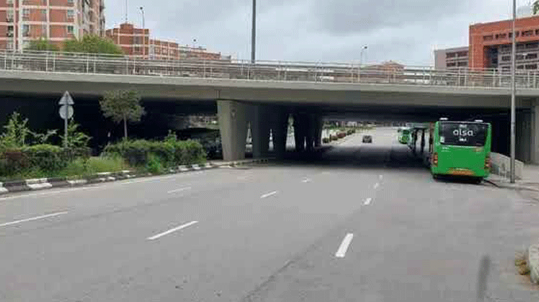 Arranca una nueva fase de rehabilitación en el puetede la avenida Camilo José Cela, bajo la A-2