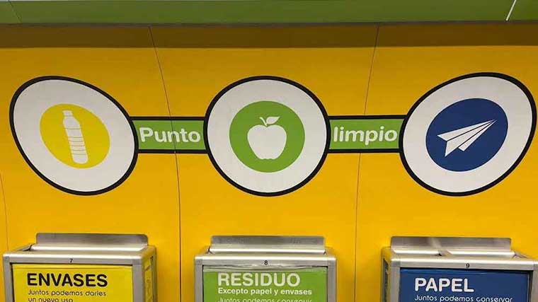 Los puntos limpios instalados en las estaciones de Metro han recogido más de 110 toneladas de residuos