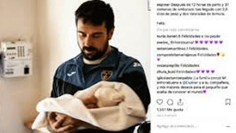 Espinar anuncia en las redes el nacimiento de su primer hijo