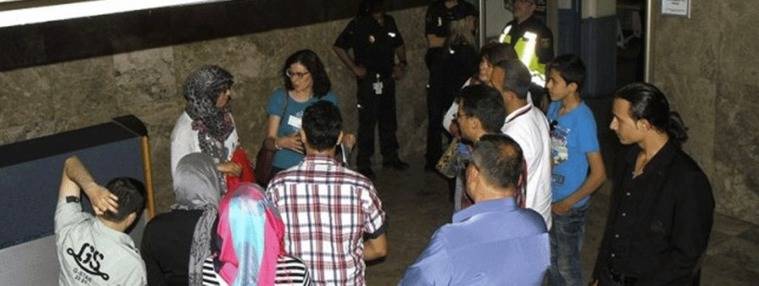 El primer grupo de refugiados sirios procedente de Turquía llega a Madrid