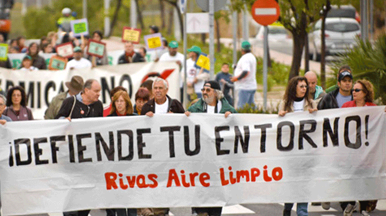 Manifestación para pedir el cierre de la incineradora de Valdemingómez