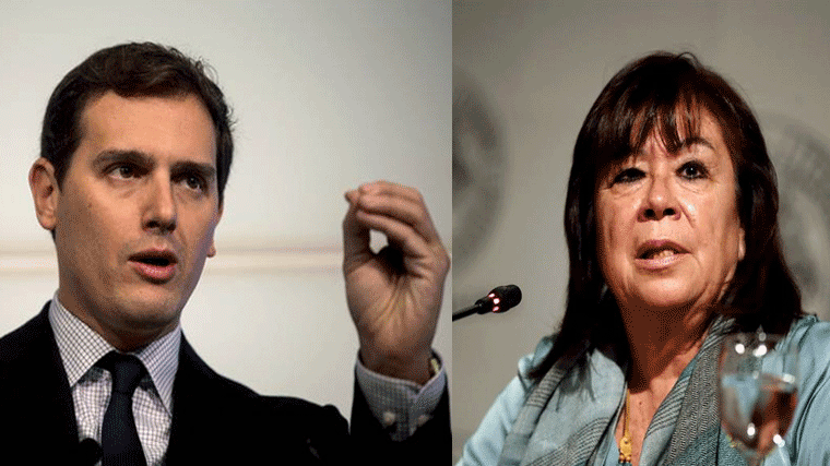 Narbona pide a Rivera 'cordura' sobre el veto al PSOE, él contesta que Sánchez no merece respeto