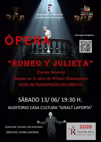 Disfruta de 'Romeo y Julieta' en directo desde el Teatro Real este sábado en la Giralt Laporta