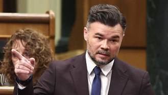 Rufián pide un frente de izquierdas ante el PP y Vox pues 