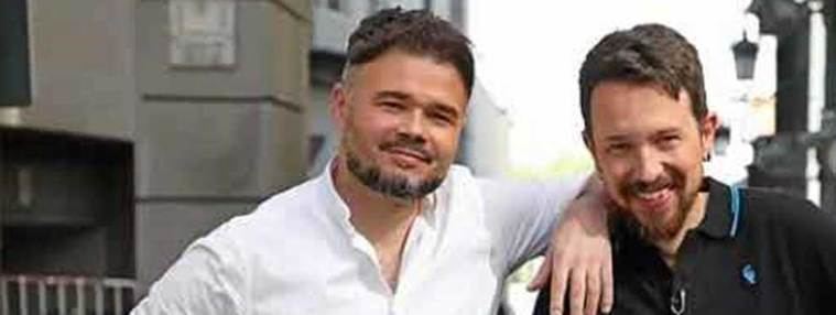 Rufián se ofrece como sustituto de Iglesias para dirigir la izquierda