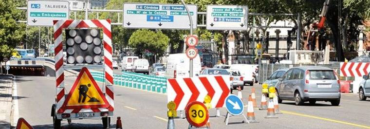 El túnel de la glorieta Carlos V cerrada al tráfico hasta el 26 de agosto