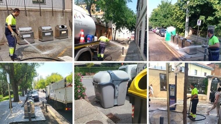 Limpieza intensificada en San Lorenzo tras las Fiestas Patronales