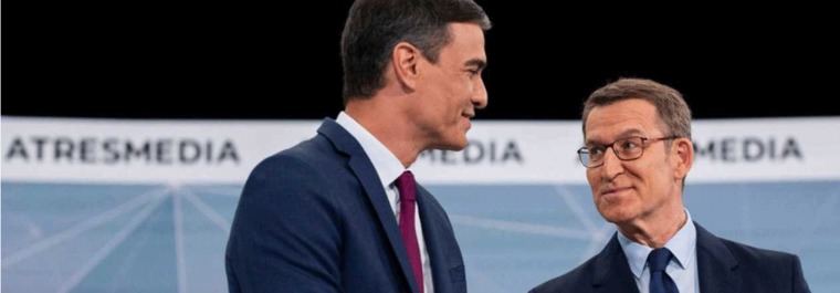 Feijóo ganó un debate inútil ante un Sánchez presa de los nervios