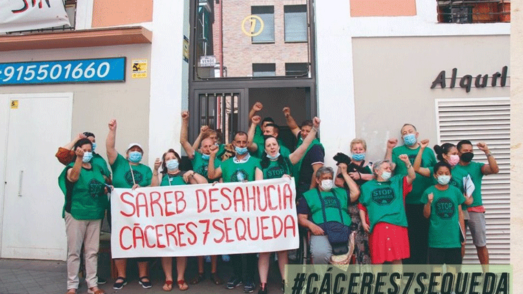 Activistas alertan del desahucio de 17 familias en Arganzuela el próximo 14 de julio