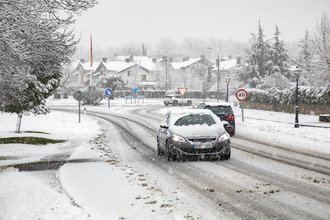 Aemet activa el nivel amarillo por nevadas en la Sierra este miércoles