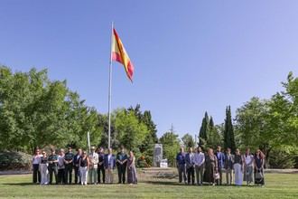 Homenaje a Miguel Ángel Blanco en Villanueva de la Cañada por el 28.º aniversario de su asesinato