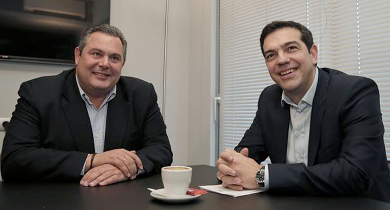 SYRIZA formará gobierno con el partido de derechas Griegos Independientes